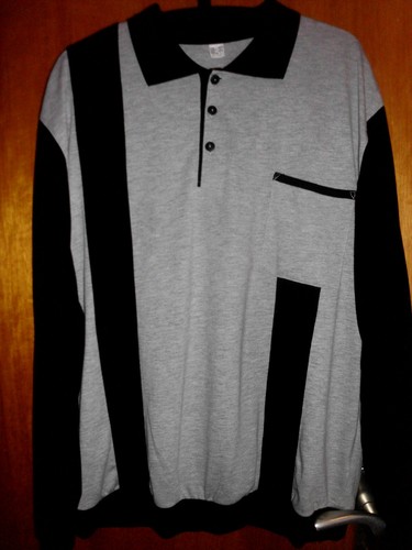 Poloshirt grau schwarzen - ,